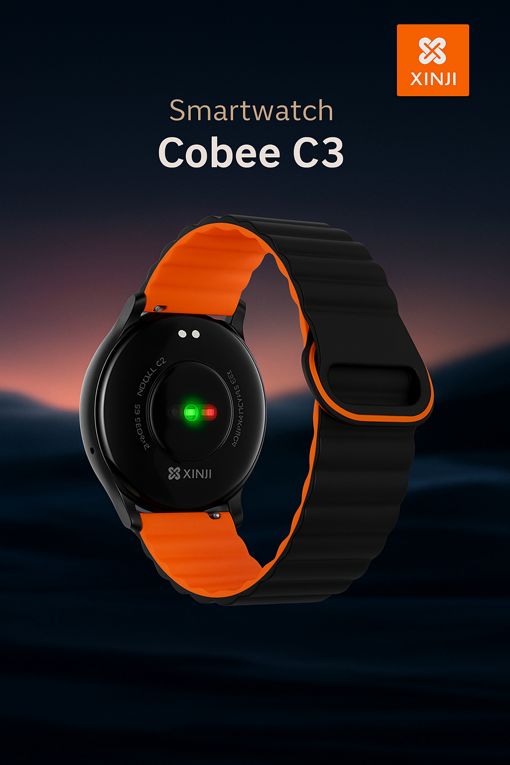 Reloj Smartwatch Xinji Cobee C3 Black/Orange
