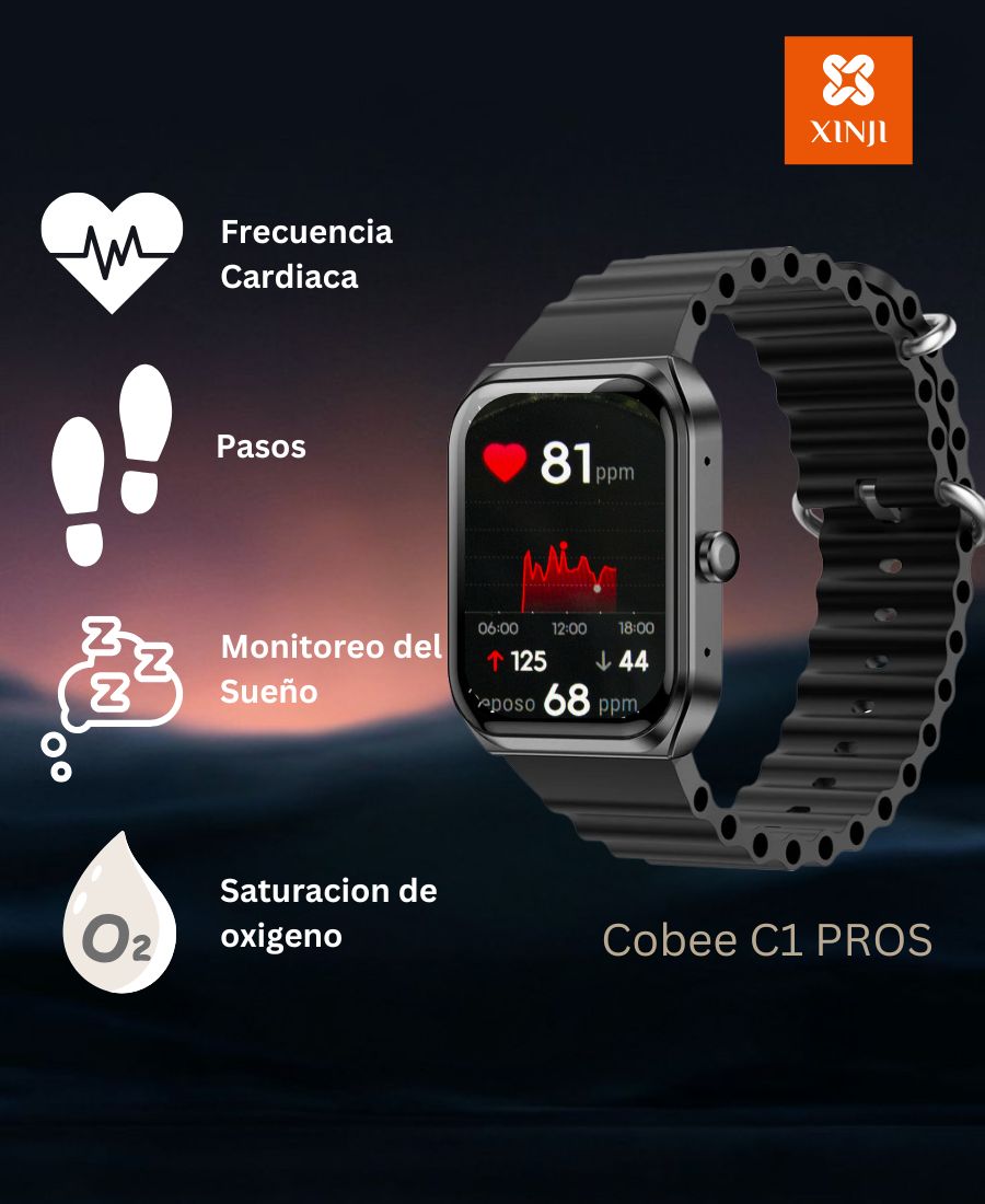Reloj Smartwatch Xinji Cobee C1 Pros Black