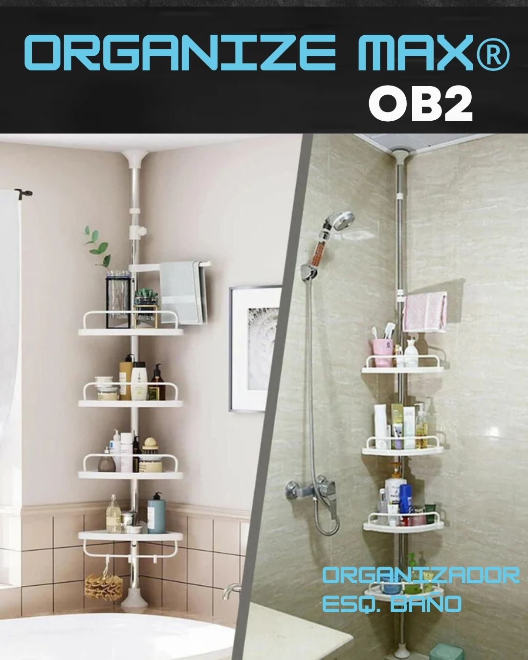 ORGANIZADOR ESQUINERO DE BAÑO